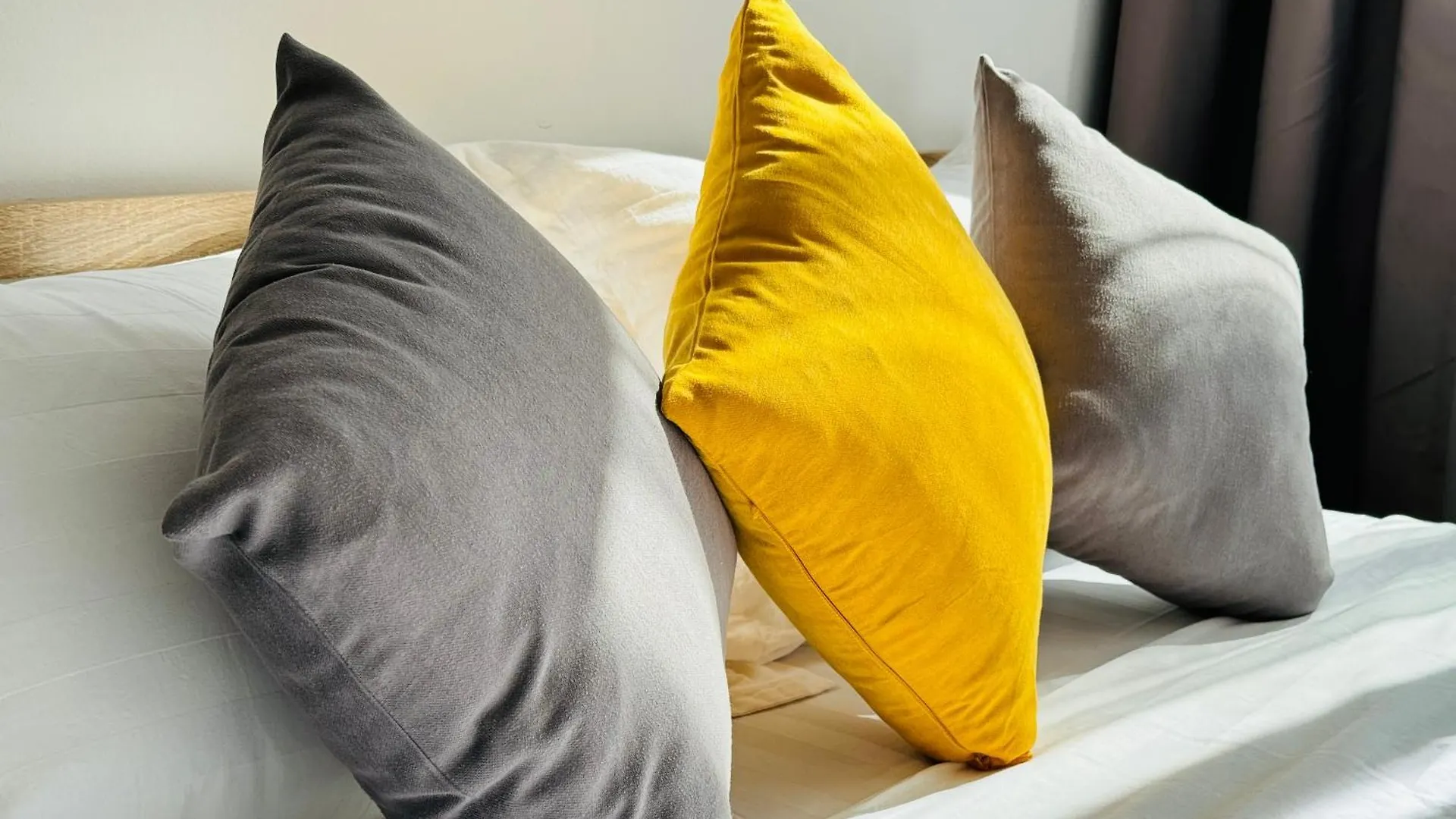 417I1 Gray And Yellow Apartment Sholpan City Almaty